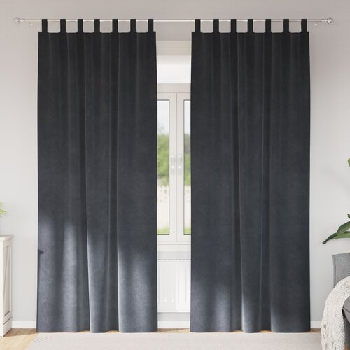 vidaXL Zavjese Svjetlosive Poliester 140 x 245 cm Dekorativne zavjese Cijene