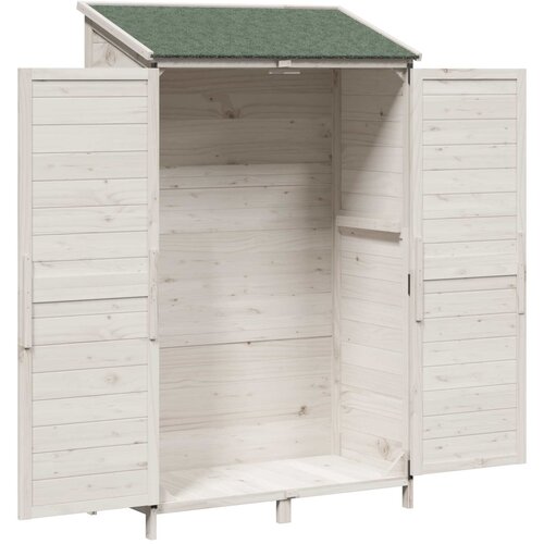  Vrtna &amp;Scaron;upa Bijela 106 x 56 x 176,5 cm Konstruirano drvo Slike
