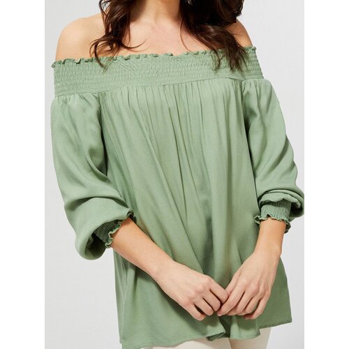 Moodo Light Green Off-the-Shoulder Top - Women&amp;#039;s Slike