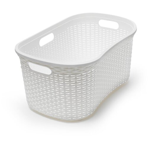 Addis Bela košara za perilo Rattan Laundry Basket Calico Cene