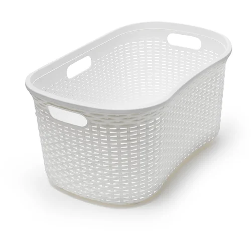 Addis bijela košara za rublje Rattan Laundry Basket Calico