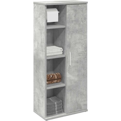 vidaXL Kupaonski ormarić s držačem za role boja betona 39x22x90 cm Cijene