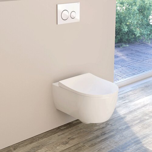 Geberit iCon set konzolna WC &amp;scaron;olja, smanjena dubina, skriveno kačenje, Rimfree, sa WC daskom Slike