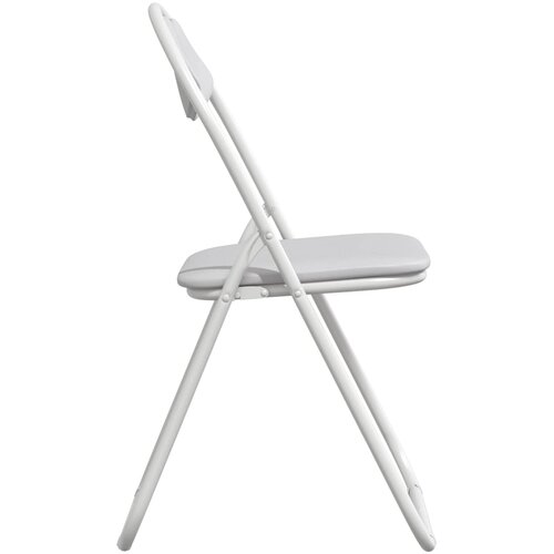  Sklopiva stolica 2 pcs Bijeli 48 x 43,5 x 81 cm Lažna koža Slike