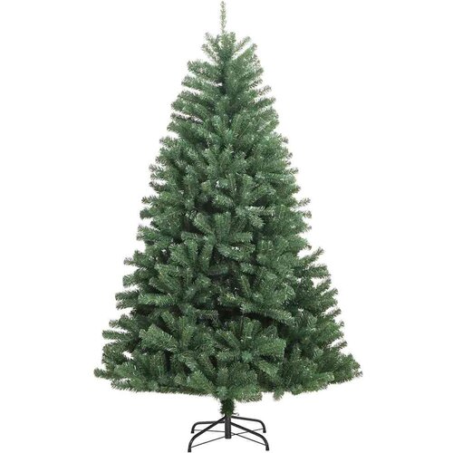 VidaXL Umjetno božićno drvce s nogom Zelena 150 cm PVC i metal Slike