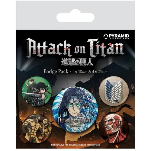 Pyramid Bedževi Attack on Titan - Badge Pack Cene