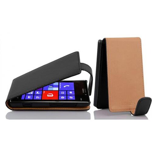 Cadorabo Ohi&scaron;je, združljivo z Nokia Lumia 925 v oksidna črna - Za&scaron;čitni ovitek v obliki flipa iz teksturiranega umetnega usnja, (20558892) Cene