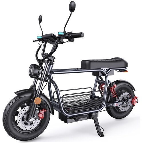 IScooter DX5 Električni skuter za odrasle, motor 1000 W, doseg 60&amp;ndash;72 km, pnevmatike 15&amp;quot;, NFC ključ, hidravlične zavore, odstranljiva ko&amp;scaron;ara, (5000009104) Slike