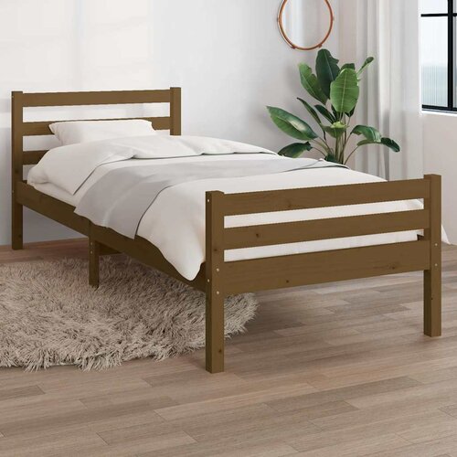  Okvir za krevet od masivnog drva boja meda 75x190 cm mali Cene