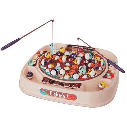 Lean Toys Ribolovni komplet Arkadna igra Roza Slike