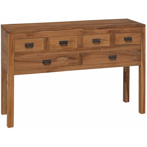 VidaXL Kreveta Prirodna 110 x 35 x 75 5 cm Čvrsto teak drvo Slike