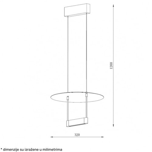  solea 31 visilica 10W 3000K crna/zlato Cene