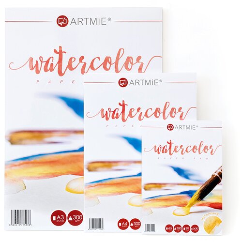 Blok papira za akvarel ARTMIE hot press ( za slikanje) Slike
