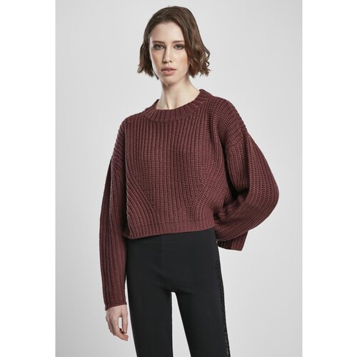 Urban Classics Ladies Wide Oversize Sweater Cherry Cene