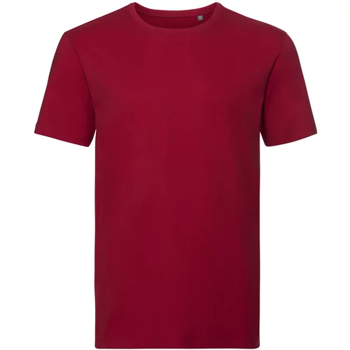 RUSSELL Czerwona koszulka męska Pure Organic