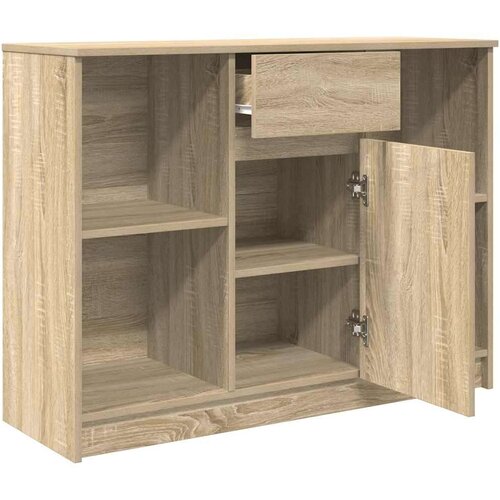 vidaXL Komoda s ladicama hrasta sonome 101x35x76 cm konstruirano drvo Cene