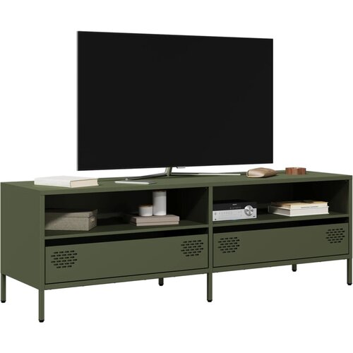 vidaXL TV ormarić maslinastozeleni 135 x 39 x 43,5 cm čelični Cijene