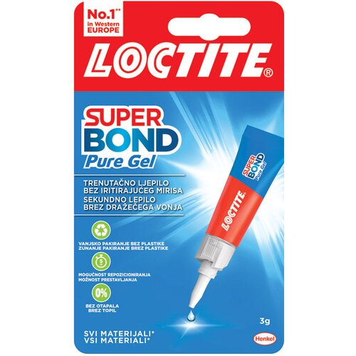  LJEPILO TRENUTAČNO 3G LOCTITE SUPER BOND PURE GEL HENKEL 2733280 BLISTER Cene