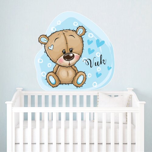 nalepnica.rs cute teddy - blue Slike