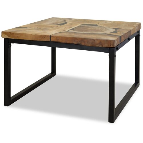 The Living Store Stol za Kavu Tikovina i Smola 60x60x40 cm Cijene