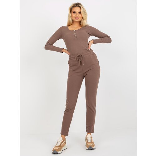 RELEVANCE Sweatpants-RV-DR-8369.89P-brown Slike