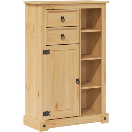 Maison Chic Kopalniška omarica - Kopalniški kabinet Corona 70x33x110 cm trdna borovina, (21794576) Cene