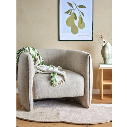 Bloomingville Rjava volnena preproga 110x140 cm Denton &amp;ndash; Slike