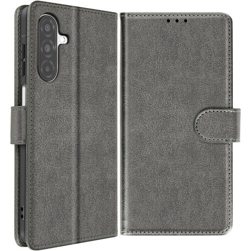 AVIZAR Denarnica etui za Galaxy A26 serije Chesterfield s funkcijo stojala, Siva, (5000189726) Cene