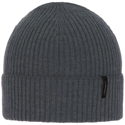 AGBO Woman's winter hat grey Megan 100% extra fine merino wool