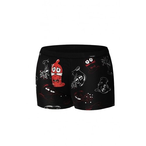 Cornette Rubber Boxers 280/221 Black Slike