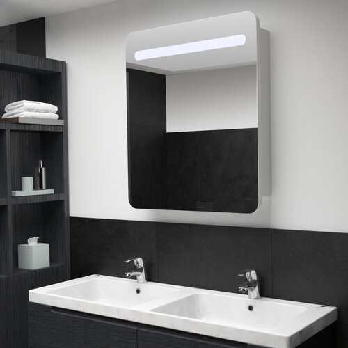 vidaXL LED kupaonski ormarić s ogledalom 68 x 9 x 80 cm Cijene