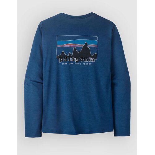 Patagonia Cap Cool Daily - &amp;#039;73 Skyline Majica z dolgimi rokavi clem blue / light xdye Slike
