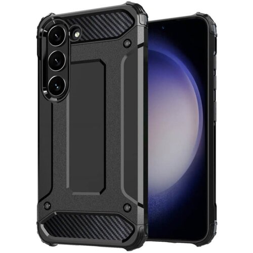 Onasi silikonski ovitek carbon armor za samsung galaxy S23 5G - črn Cene