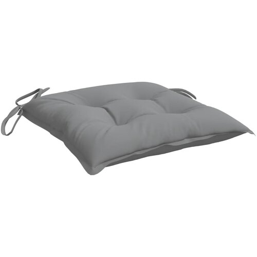  Jastuci za stolice 4 kom sivi 50 x 50 x 7 cm od tkanine Oxford Slike