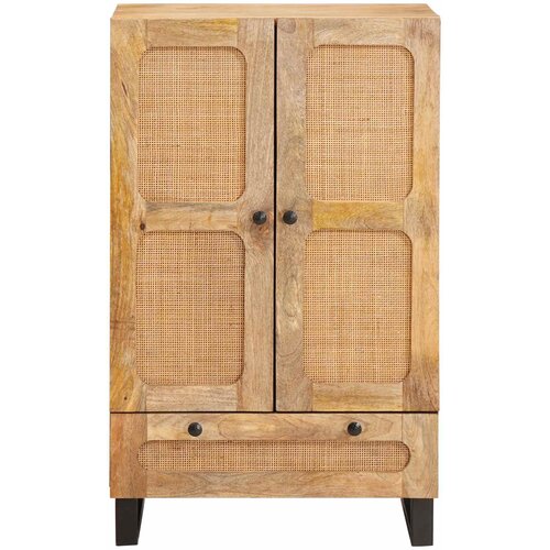  Highboard s ladicama Smeđa 40 x 33 x 110 cm Čvrsto drvo manga Slike