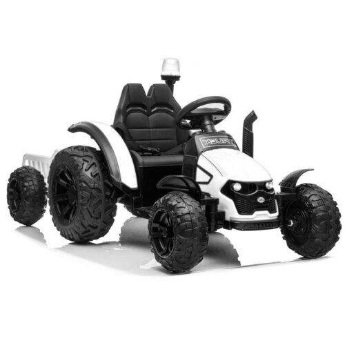 Traktor na akumulator s prikolicom HZB-200 - bijeli Slike