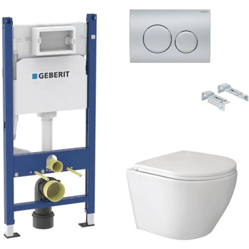 Geberit, Hidrosan bela vodokotlić Geberit set Hrom mat taster 4 u 1 Cene