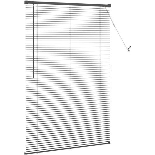  Venecijanska roleta Podesiva Srebrno Siva 150 x 80 cm PVC - Srebrno siva 80 x 150 cm Slike