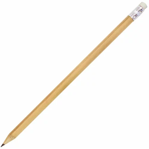  Grafitni svinčnik z radirko, HB, natur