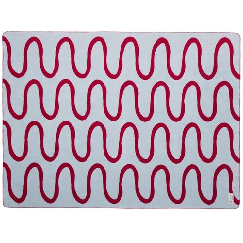 Noo.ma Rdeča odeja 150x200 cm Swirl &amp;ndash; Slike
