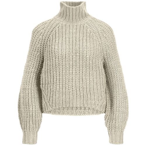 JJXX Puloverji Knit Kelvy L/S - Bone White Bela Slike