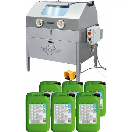 Bio-Circle HP VIGO - naprava za pranje delov, komplet z industrijskim čistilom 6 x 20 l, nosilnost 150 kg