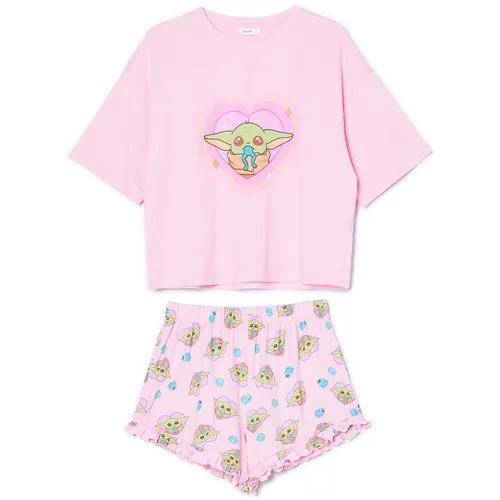 Cropp ženska pidžama Baby Yoda - Ružičasta  2022Z-30X