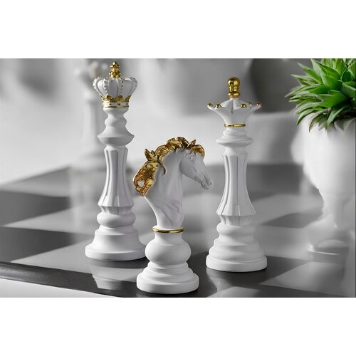 Aberto Design set dekoprativnih figura CY0433, bela, 3 komada Slike