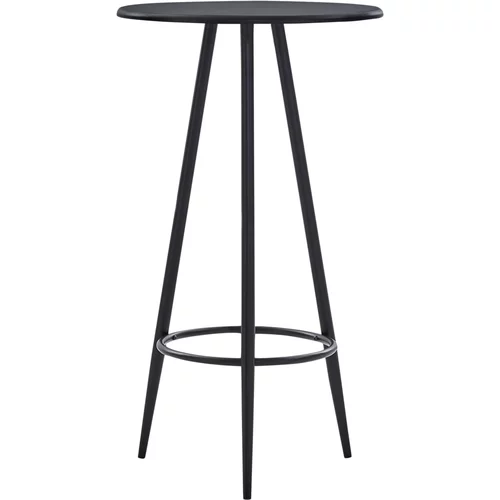 vidaXL Barska miza črna 60x107,5 cm mediapan, (20625251)