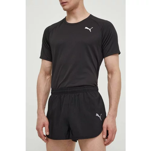 Puma Kratke hlače za tek Run Favourite Split črna barva, 523157