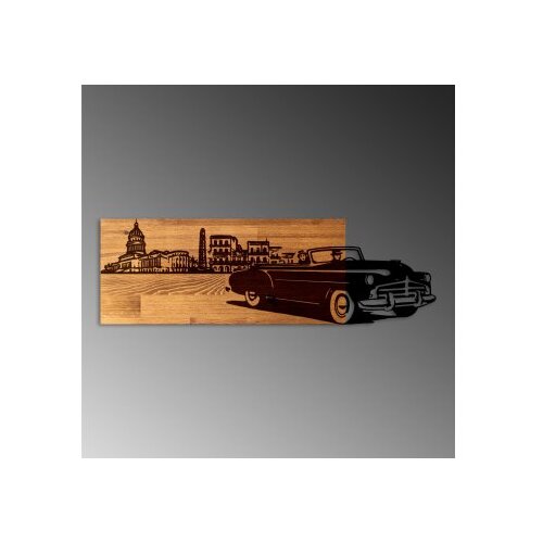 Wallity Zidna dekoracija Klasični stil, 80cmx25cmx3cm, Hrast Slike