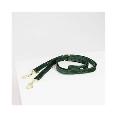 Kentucky Dogwear Pasji povodec &amp;quot;Velvet&amp;quot; 200 cm - temno zelena Slike