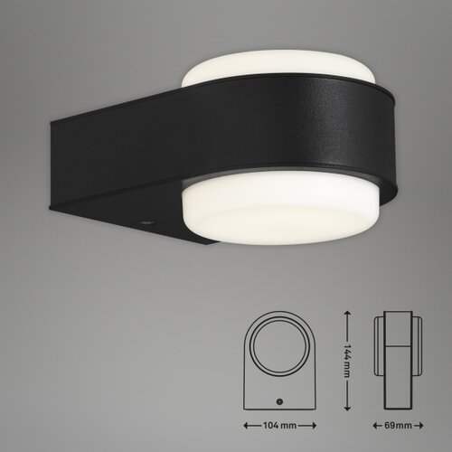 BRILONER 3035-015 - LED spolja&amp;scaron;nje zidno svetlo HANAU LED/6,5W/230V IP44 crno Slike