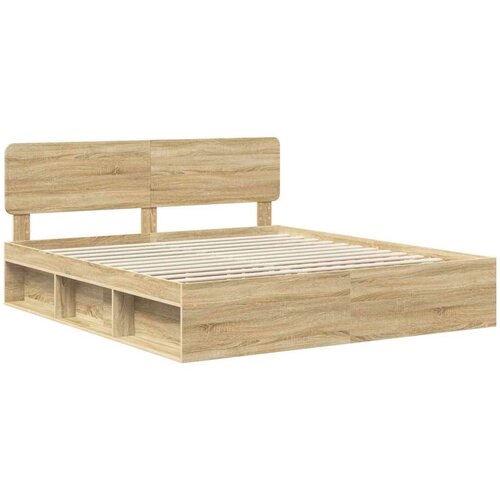  Okvir za krevet Sonoma 200 x 200 cm Čvrsto borovo drvo Slike